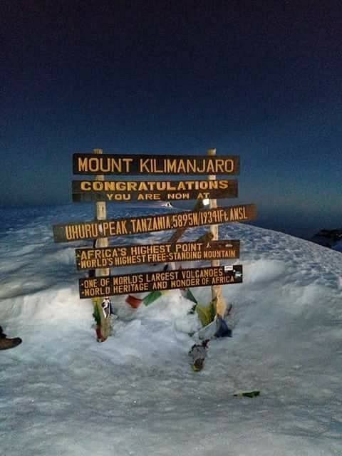 Summit and descent during a Tanzania mountain journey